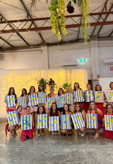 Creative Art Class for Hens Parties