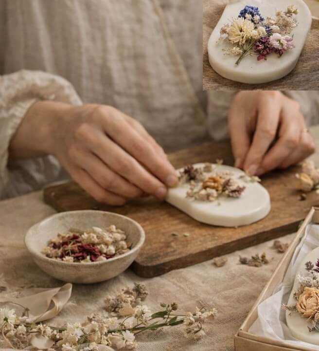 Creative Duo Workshop: Wax Sachet and Wine Bottle Floral Design