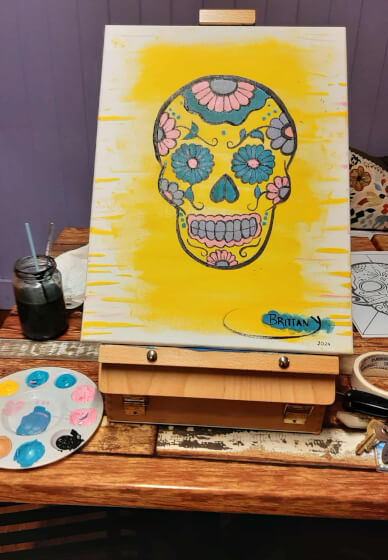 Creative Night Paint and Sip Class