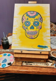 Creative Night Paint and Sip Class