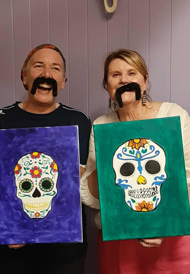 Creative Night Paint and Sip Class