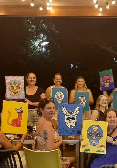 Creative Night Paint and Sip Class