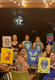 Creative Night Paint and Sip Class