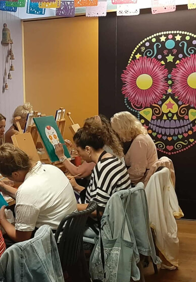 Creative Night Paint and Sip Class