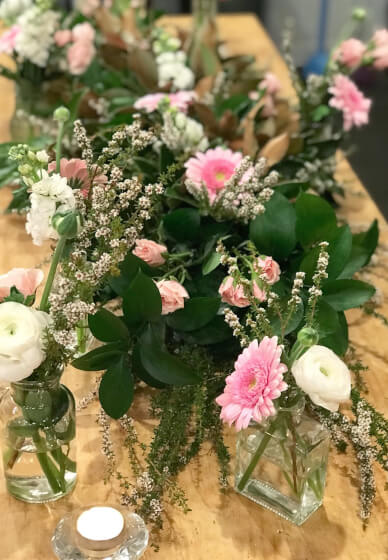 Creative Table Scape Garland, Candles and Flowers Workshop