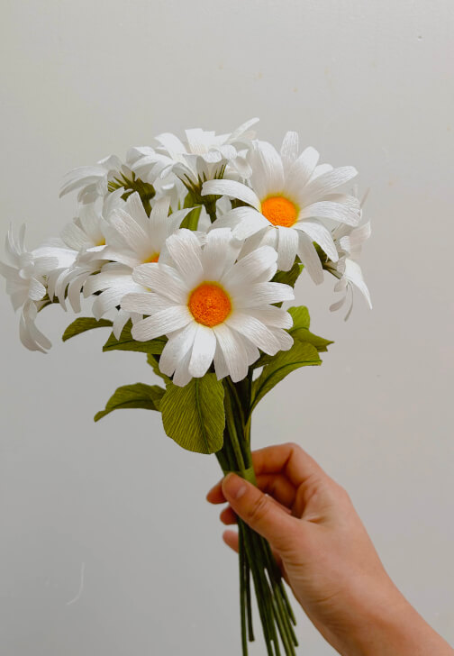 Crepe Paper Daisy Making Workshop