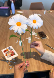 Crepe Paper Daisy Making Workshop