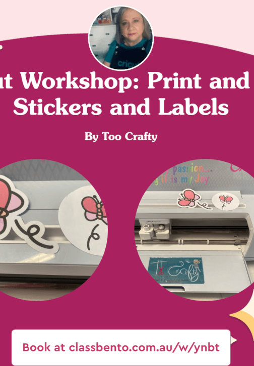 Cricut Print Then Cut Stickers and Labels Class