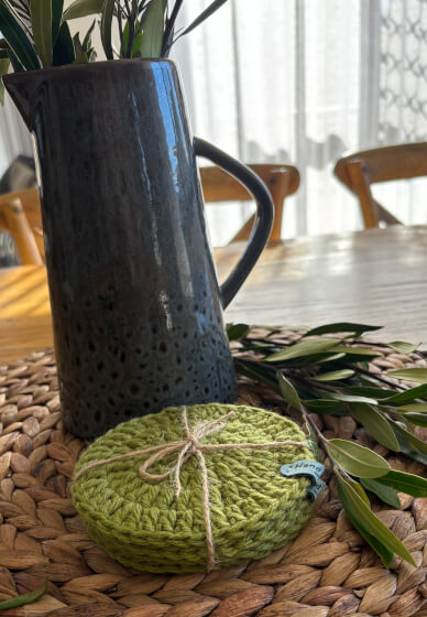 Crochet a Coaster Set: Beginners Crochet Workshop