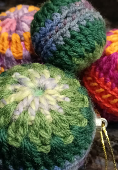 Crochet Christmas Baubles Class