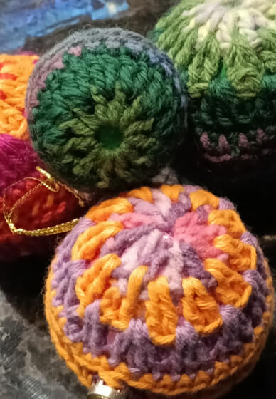 Crochet Christmas Baubles Class