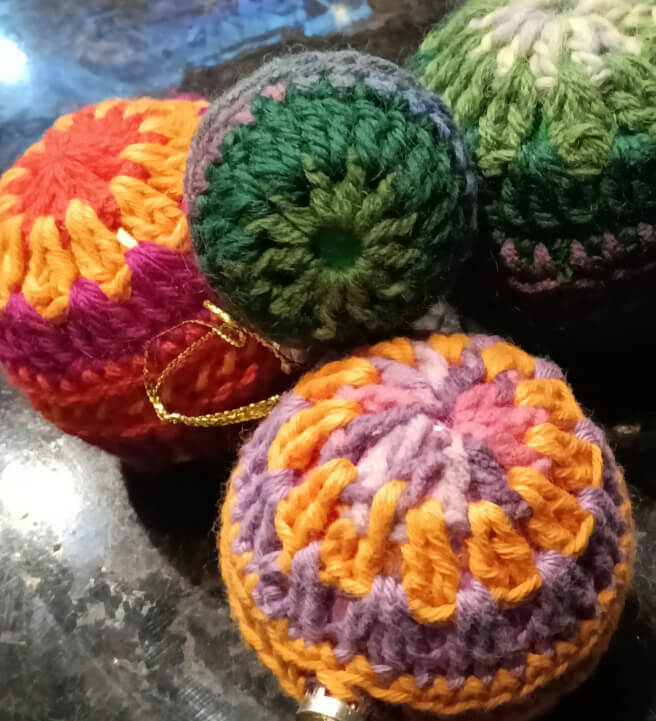 Crochet Christmas Baubles Class