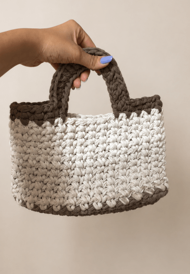 Crochet Small Bag Workshop (Recycled T‑Shirt Yarn)