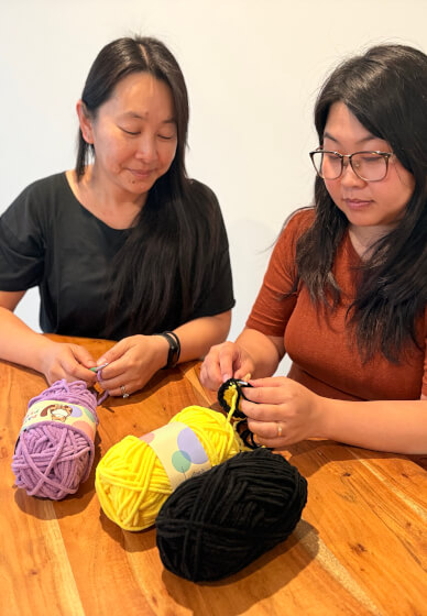 Crochet Workshop for Beginners Using Plush Yarn: Kids and Adults