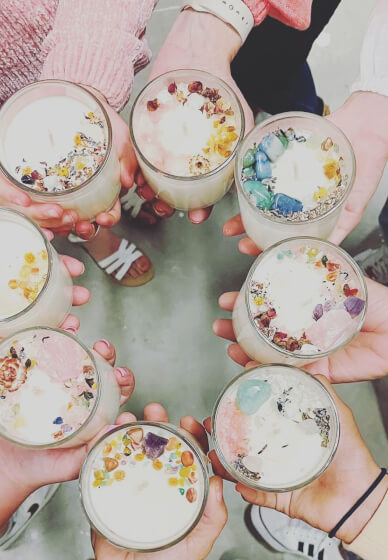 Crystal Infused Candle Workshop
