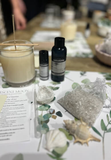 Crystal Infused Candle Workshop