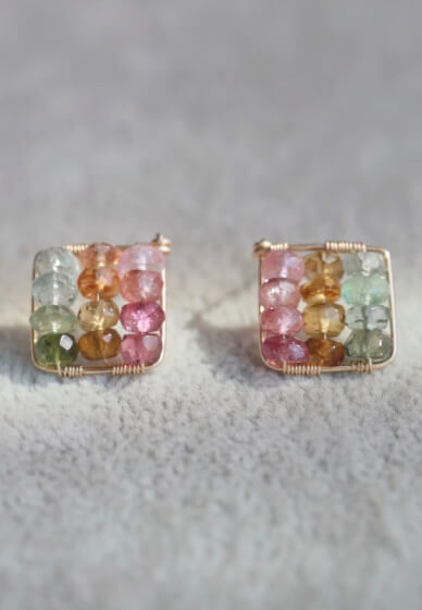 Crystal Wire-Wrapped Earrings Lover Workshop