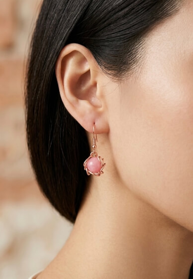 Crystal Wire-Wrapped Earrings Lover Workshop