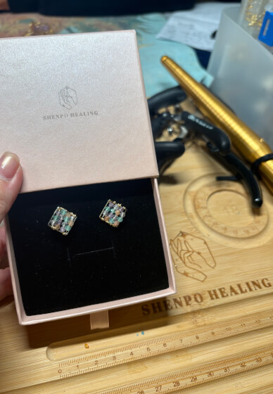 Crystal Wire-Wrapped Earrings Lover Workshop