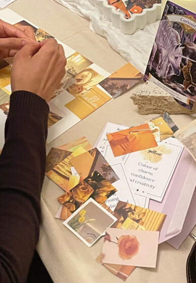 Crystals and Collage Colour Therapy Workshop