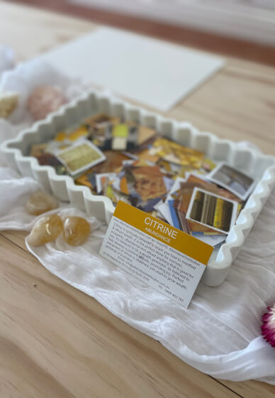 Crystals and Collage Colour Therapy Workshop