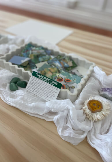 Crystals and Collage Colour Therapy Workshop