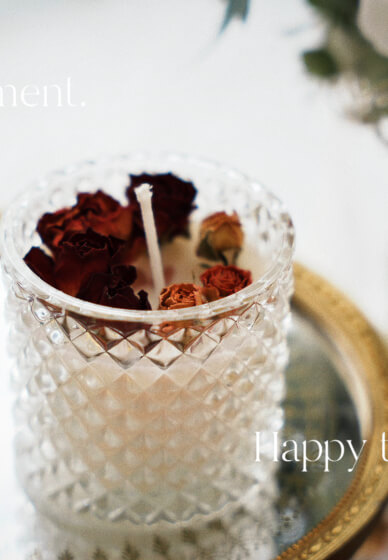 Custom Dried Flower Scented Candle Workshop