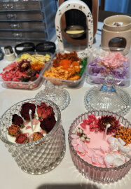 Custom Dried Flower Scented Candle Workshop