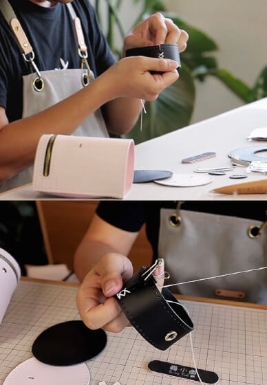 Cute Leather Bag Making Workshop