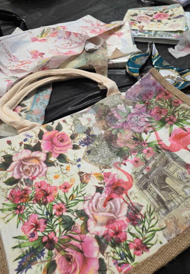 Decoupage Bag Workshop for Beginners