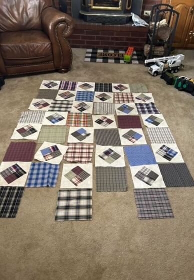 Design a Memory Quilt: Use Your Loved Ones Clothes