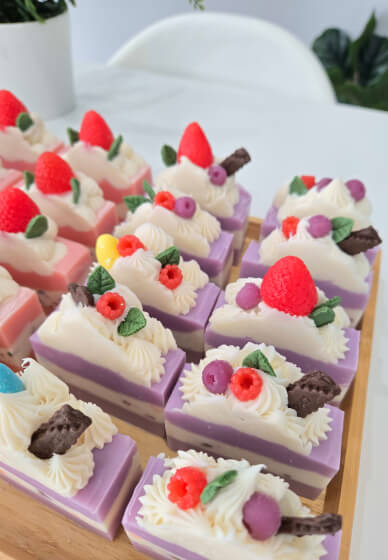 Dessert Cold Process Soap Making Class: Strawberry Cake