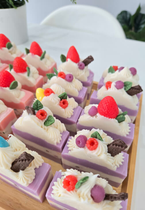 Dessert Cold Process Soap Making Class: Strawberry Cake