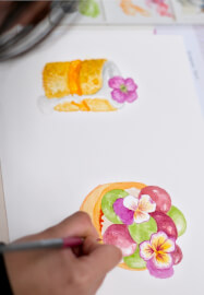 Desserts and Flowers Watercolour Workshop