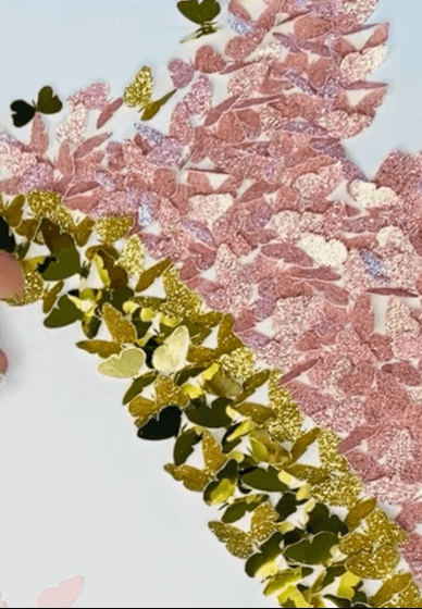 DIY 3D Paper Butterflies Heart