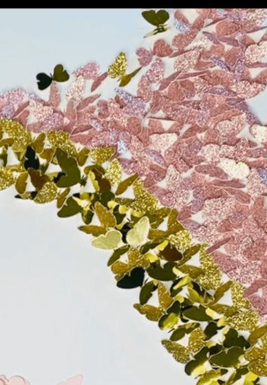 DIY 3D Paper Butterflies Heart