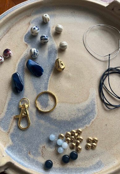 DIY Beaded Bag Charm Craft Kit