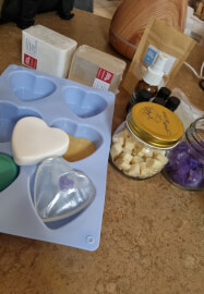 DIY Botanical Heart Soaps