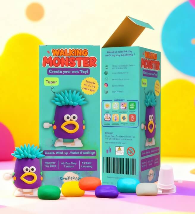 DIY Clay Wind-up Monster Kit