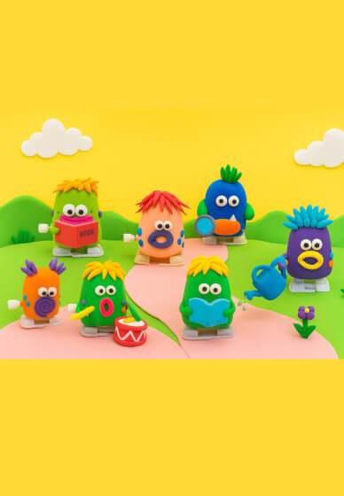 DIY Clay Wind-up Monster Kit