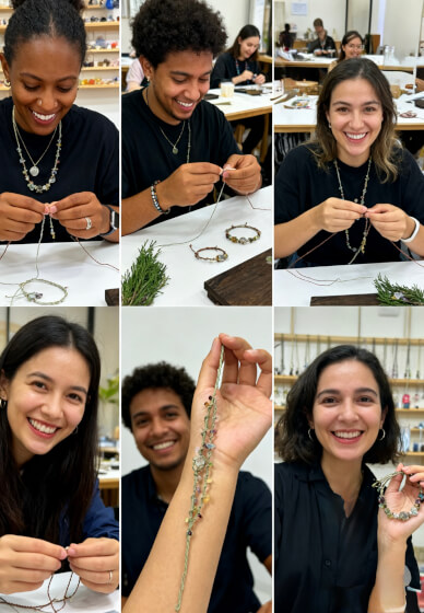 DIY Crystal IMacramé Bracelet Making Kit for Beginners