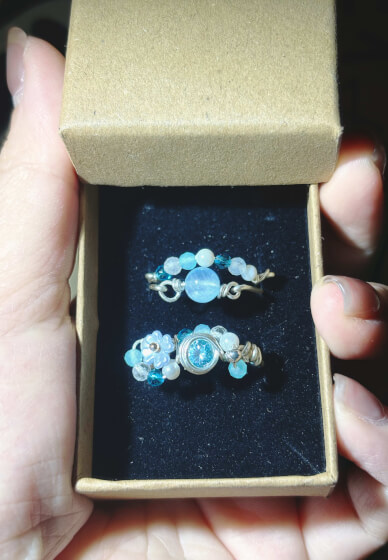 DIY Crystal Stacking Rings Kit - 5 Luxury Rings Set