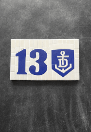 DIY House Number Mosaic with Your Emblem