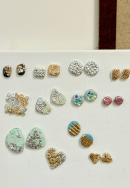 DIY Jewellery Class: Polymer Clay with Gold and Silver Leaf