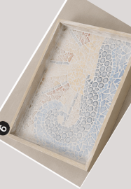 DIY Mosaic Tray: Waves and Sun
