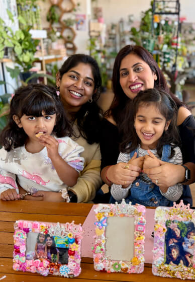 DIY Photoframe Cream Glue Workshop