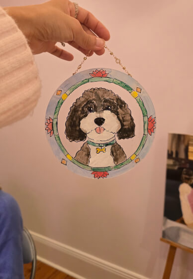 Dog Portrait Class (Glass Painting)
