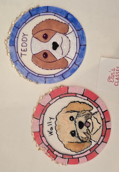 Dog Portrait Class (Glass Painting)