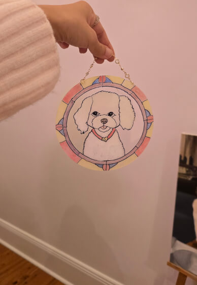 Dog Portrait Class (Glass Painting)