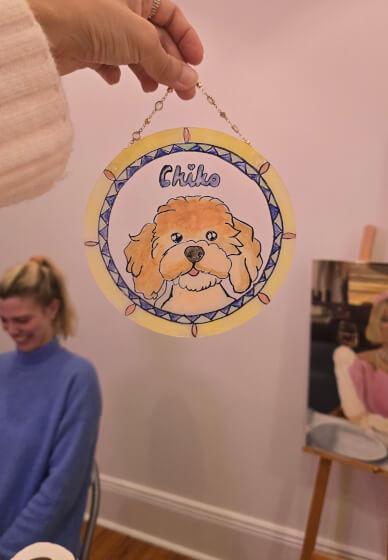 Dog Portrait Class (Glass Painting)